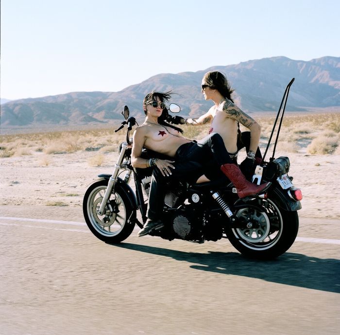 Girls on a motorcycle in Putian