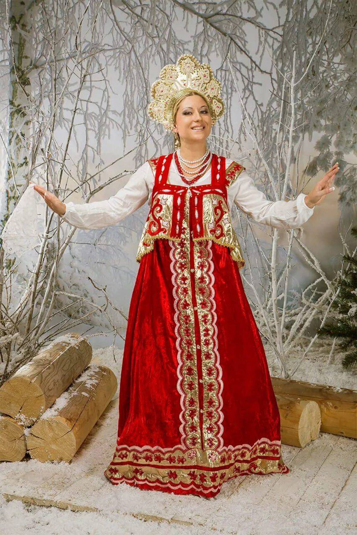 Girls in Slavic costumes in Putian